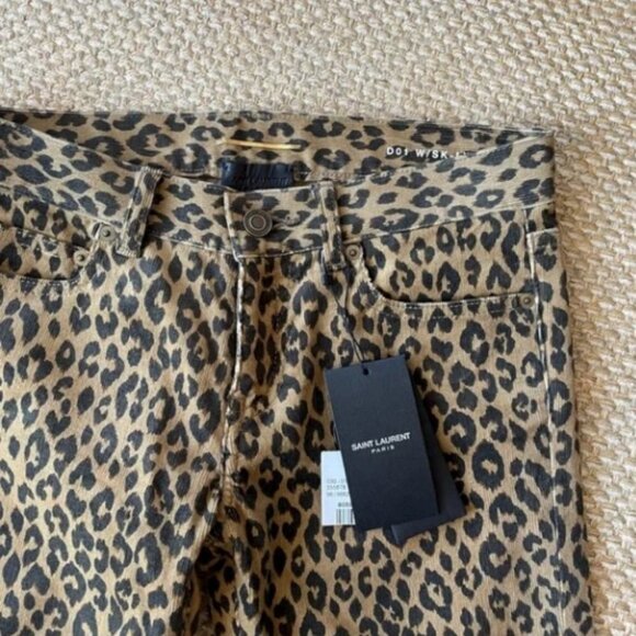 YSL Animal Print Straight Leg Pants - Picture 4 of 13